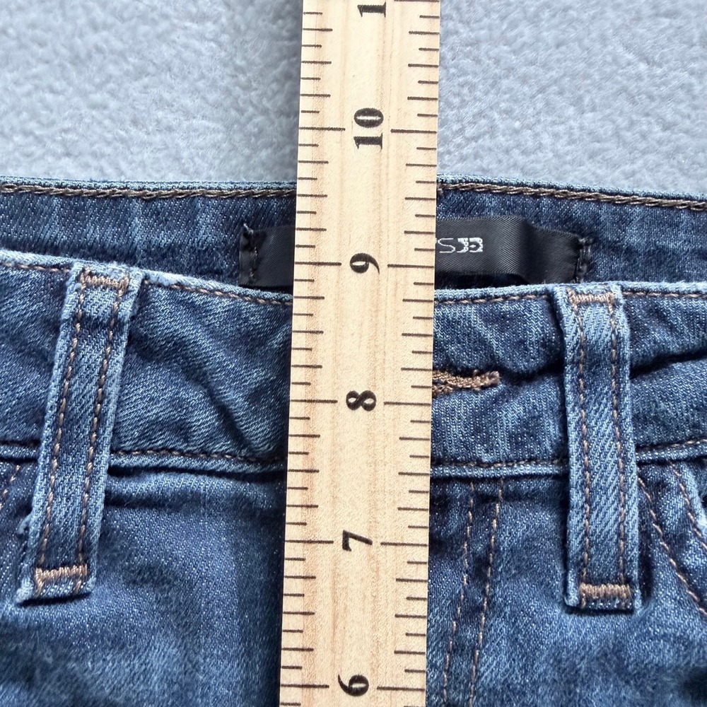 Y2K Minimalist Light Wash Stretch Straight Jeans American Eagle Womens 0 Long - Picture 9 of 11